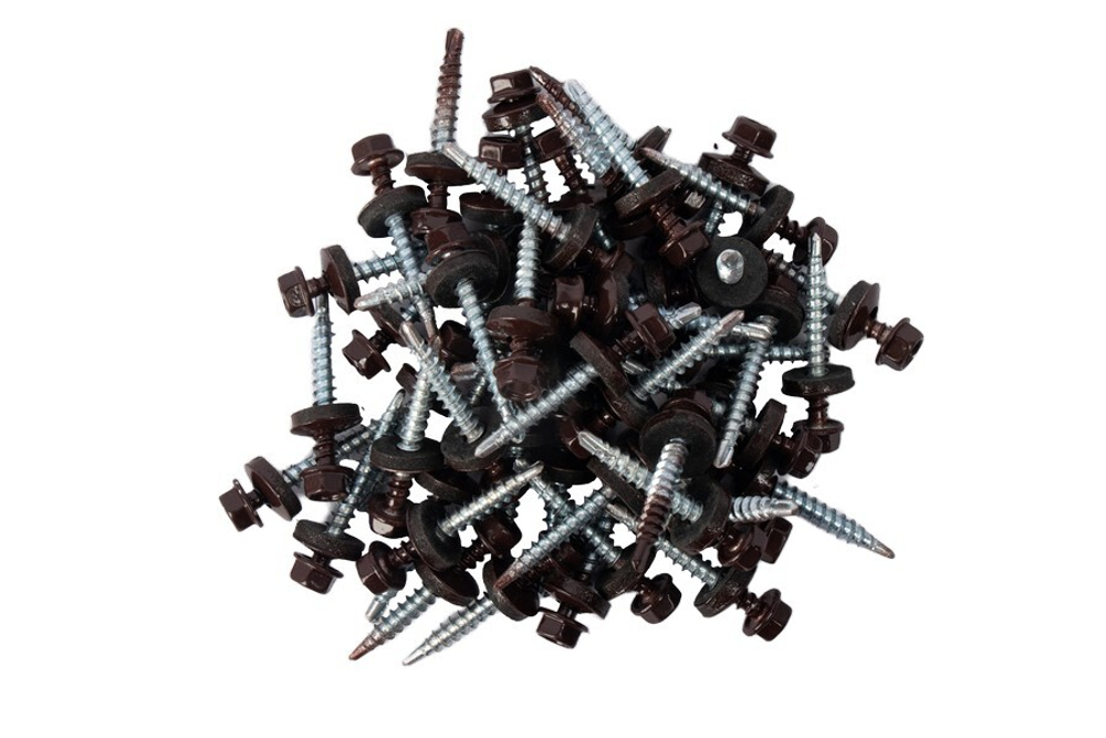 САМОРЕЗЫ A &T КРОВЕЛЬНЫЕ 4,8Х38 КОРИЧ ВЕС