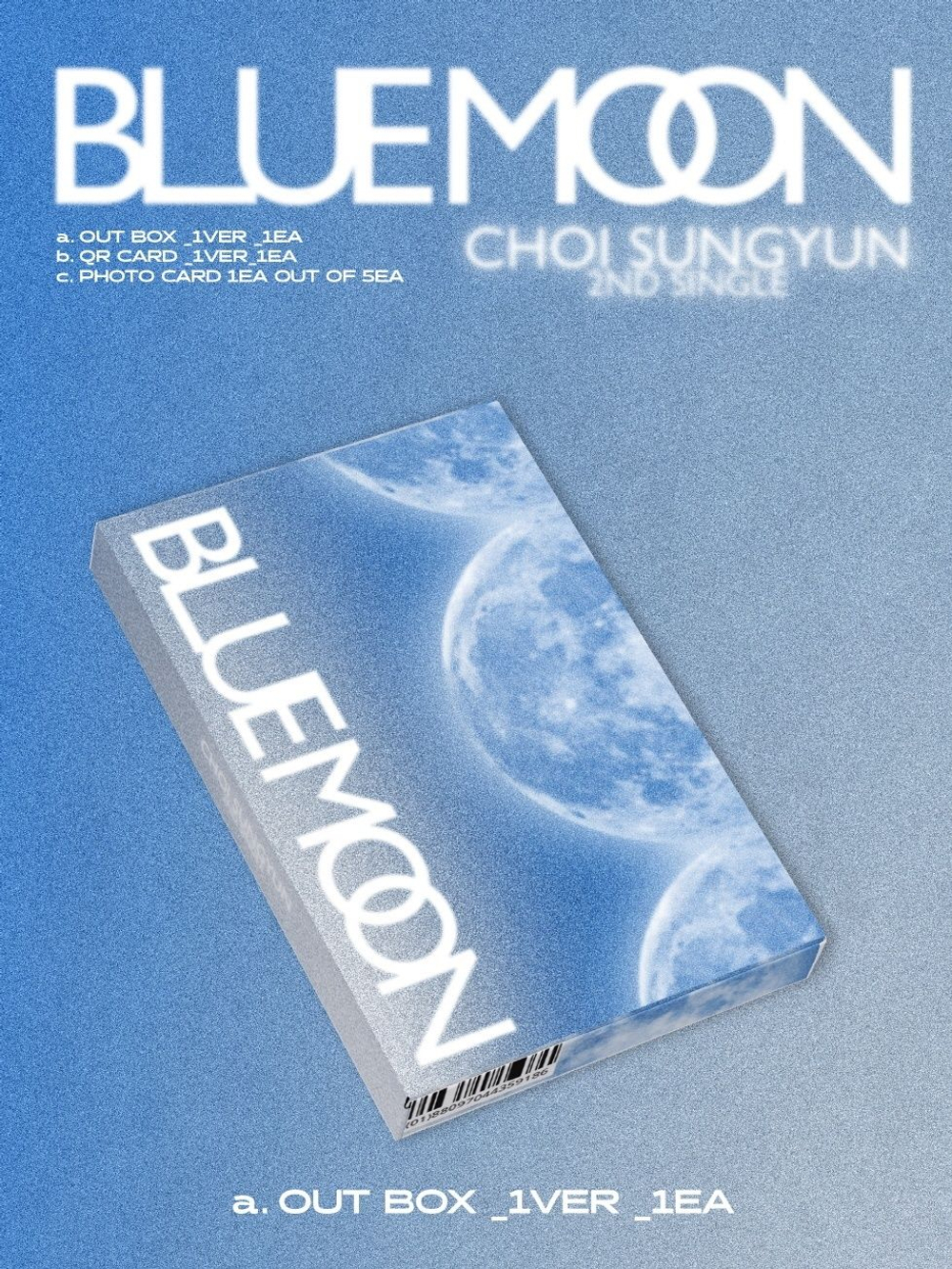 (ПРЕДЗАКАЗ) Альбом CHOI SUNGYUN - BLUE MOON 2nd Single Album