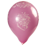 Шар воздушный Alingar, №10, "Поздравляем" №1, букет, ассорти, 100шт/уп, пакет с европодвесом