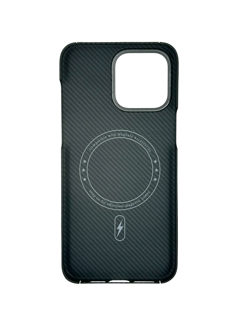 Карбоновый чехол MosSeller для iPhone 15 Pro Max, черный