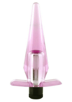 Втулка Slimline с вибрацией ( 9,7 см , розовая) (Цвет: розовый)