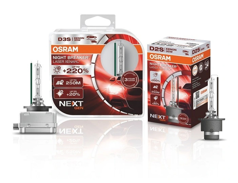 Ксеноновая лампа Osram D2S Night Breaker Laser +200%