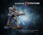 Tau Empire Fire Warrior Воин огня №4 сминиатюра для dnd, днд, pathfinder, фентези, Настольная игра, НРИ, Варгейм, РПГ