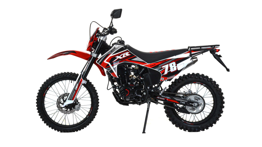 Мотоцикл Кросс Motoland XR300 LITE (175FMM) с ПТС красный