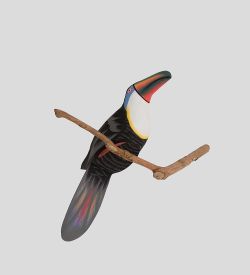 90-068 Статуэтка «Тукан на ветке» 30 см