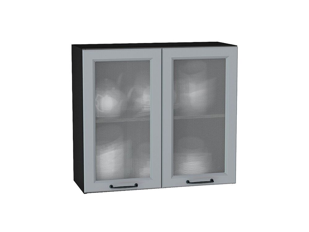 Шкаф верхний с 2-мя остекленными дверцами Ницца