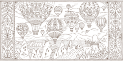 World Heritage Travel Over Time. Coloring Book