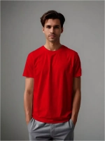 Футболка однотонная базовая хлопок унисекс Баракаттекс