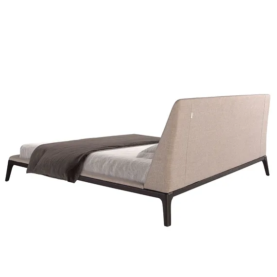 Кровать Angel Cerda 7155 из серой ткани