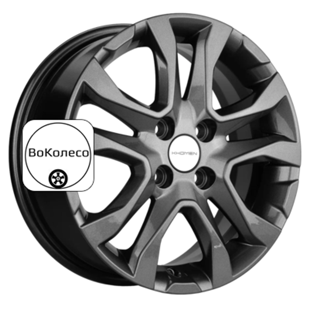 6x15/4x100 ET46 D54,1 KHW1503 (Rio/Solaris) Gray Khomen Wheels
