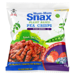 Hot Kid, Mum-Mum Snax, печеные гороховые снеки, для детей от 2 лет, ягоды, 5 пакетиков по 10 г
