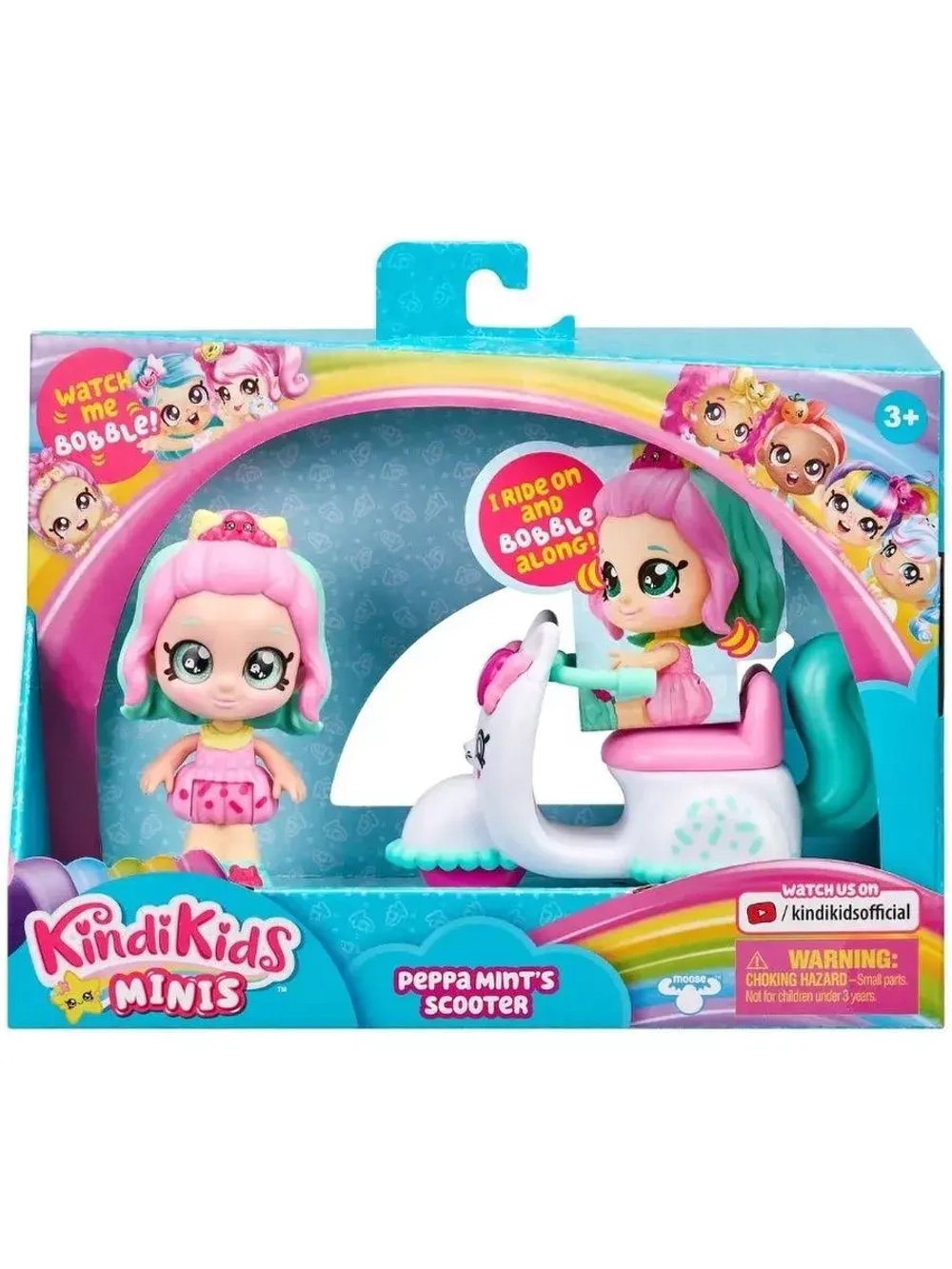 Мини-кукла Пеппа Минт со скутером Kindi Kids 39761