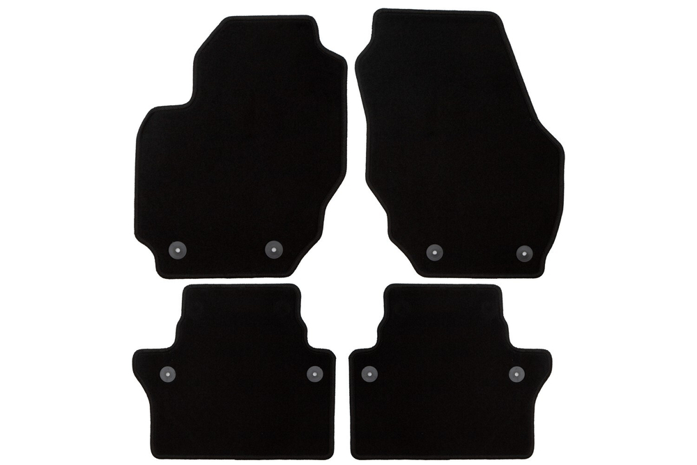 Коврики в салон для VOLVO S80 АКПП 2006-2010, 2009-2013, 2013-2016, седан, 4 шт. (текстиль) KLEVER01500501200K