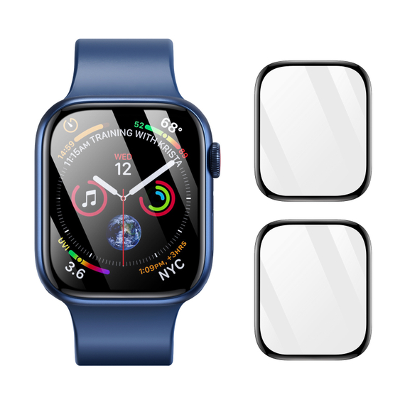 Защитная пленка (2шт.) от Dux Ducis для смарт часов Apple Watch Series 7, 8 и 9, размер 45мм, серия Pmma Screen Protector