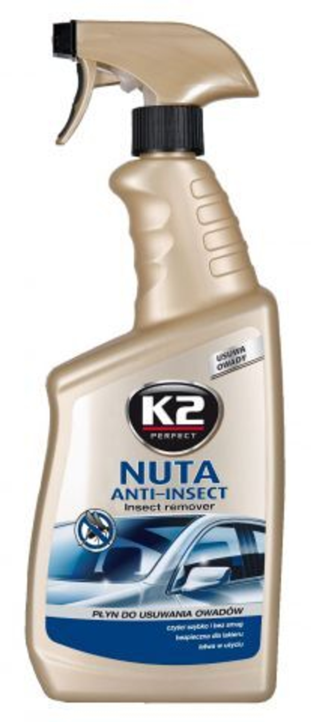 Очиститель стекол 700мл (тригер) K2 Nuta Anti Insect(K117)