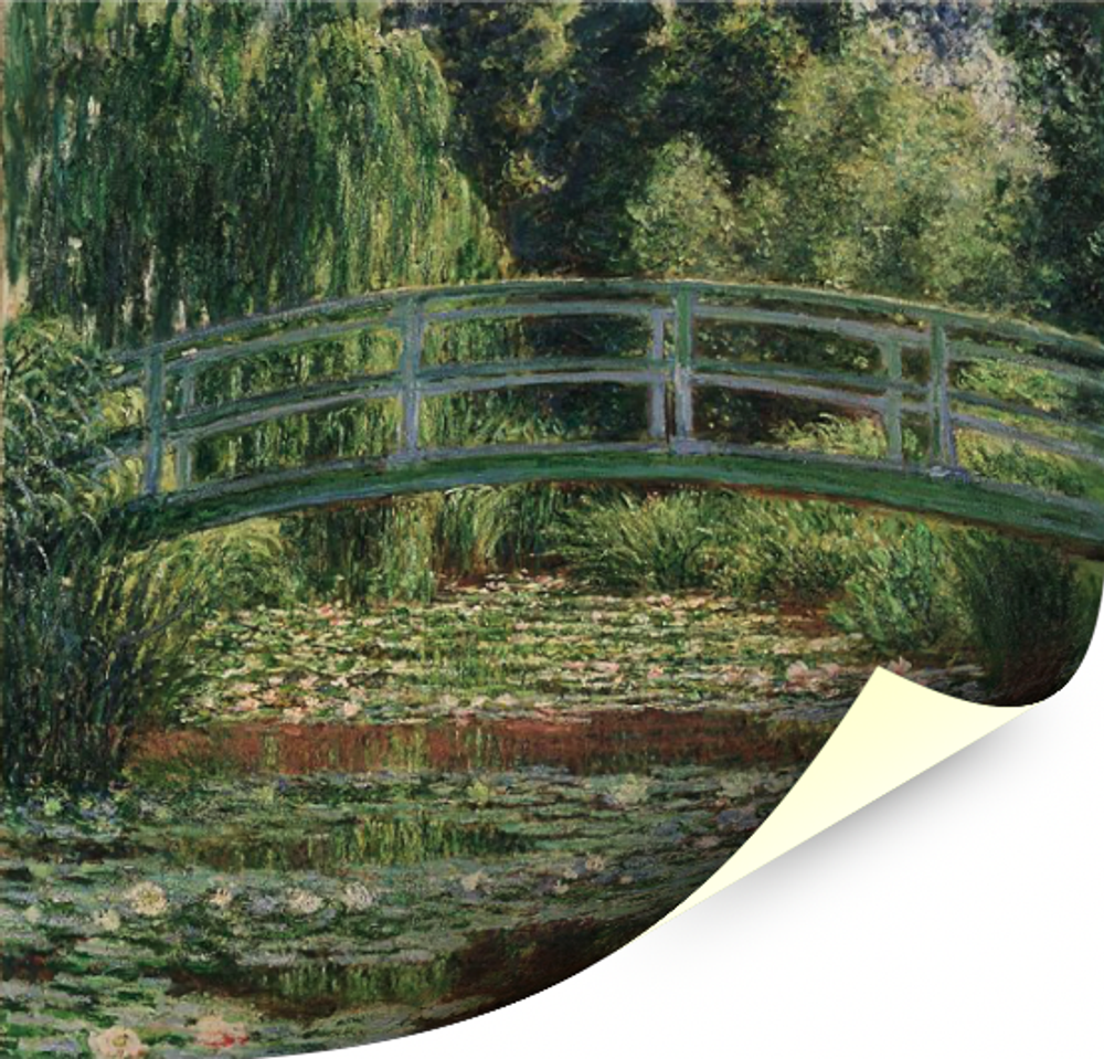 Картина "Японский мостик", Моне, печать на холсте Настене.рф