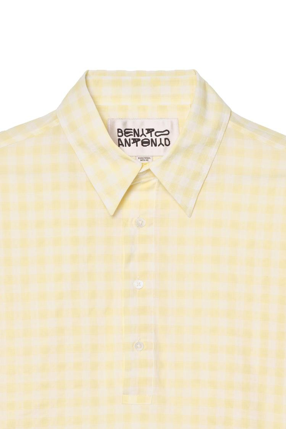 ZARA X BENITO ANTONIO РУБАШКА С ВОРОТНИКОМ ПОЛО, ЖЕЛТЫЙ