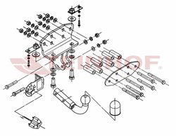 Фаркоп Steinhof T-170 для Toyota Land Cruiser 200 2008-2021, Lexus LX 2008-2021(паспорт и сертификат в комплекте)(без электрики)