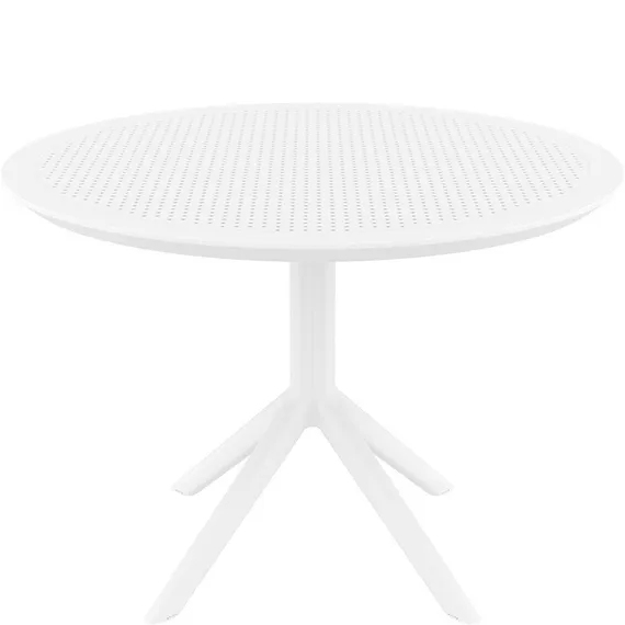 Пластиковый стол Sky Ø105 см, белый | Siesta Contract | Турция