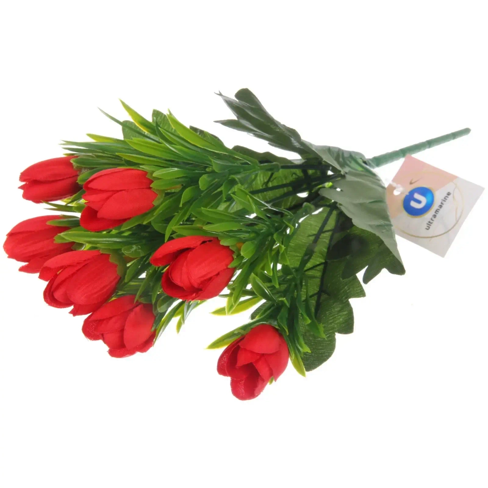 Искусственные цветы «Весеннее вдохновение» Тюльпаны 30см цвет бордовый