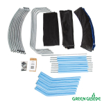 Батут уличный Green Glade с сеткой и лестницей 12-футовый