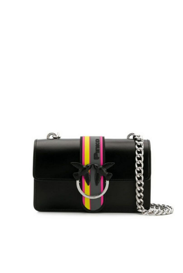 MINI LOVE BAG SPORT IN PELLE - black