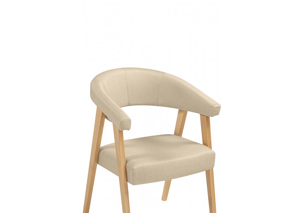 Стул деревянный Woodville Невада 2 натуральное дерево, ткань 135