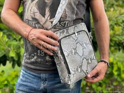 Сумка мужская из кожи питона BG-408