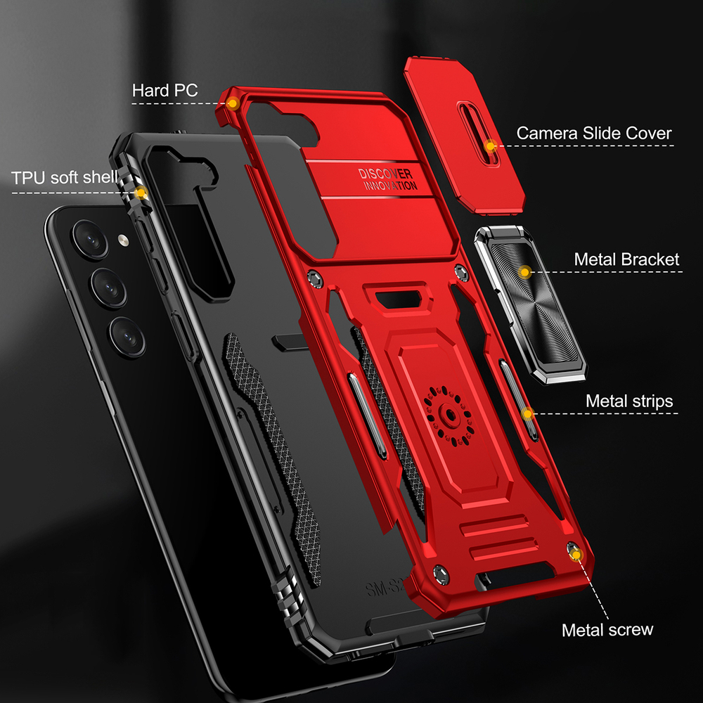 Чехол Safe Case с кольцом и защитой камеры для Samsung Galaxy S25+