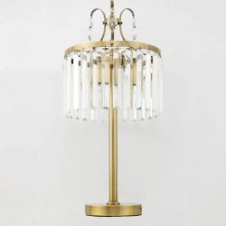 Citilux Инга CL335833 Настольная лампа хрустальная Бронза