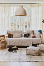 Пуф Lorena Canals Handloom Puff Blue Sage (40 x 40 x 20 см)