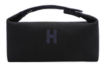 HERMES Bride a Brac Canvas Lunch Bag, Canvas Bag, Storage Bag, X Toiletry Bag Small Unisex Black/Midnight Blue