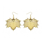 Серьги листья Ester Bijoux Канадский Клён LF40C-G BR
