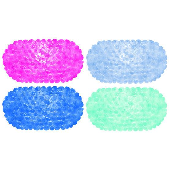 Коврик в ванную антискользящий 69х39 см (розовый, синий, голубой, бирюзовый) Besser