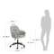 Рабочее кресло на колесиках Madina светло-серое
