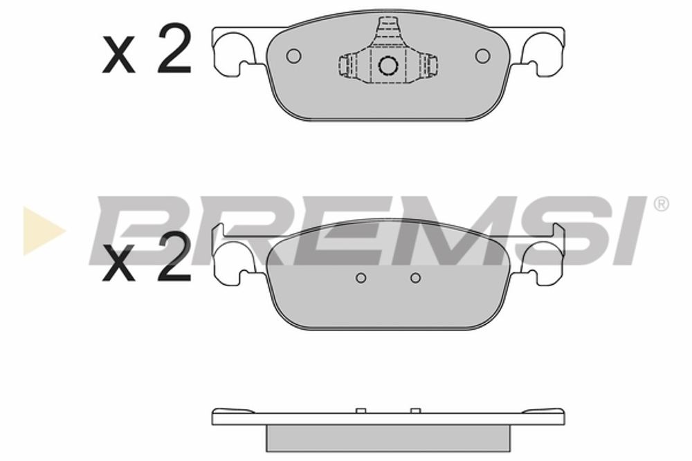 BREMSI - BP3662-BMS - Brake Pad Set, disc brake