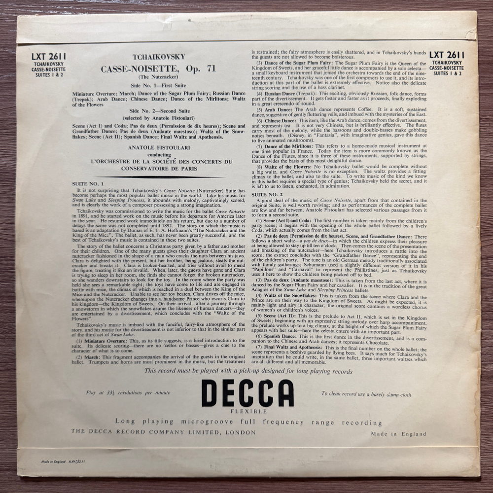 Чайковский - Щелкунчик Сюита (Англия 1954г.) Т