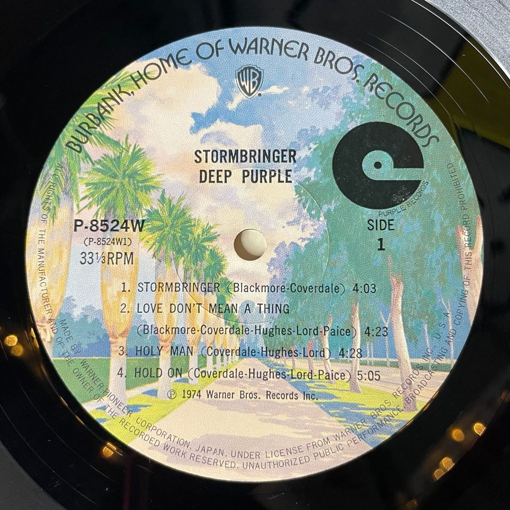 Винтажная виниловая пластинка LP Deep Purple Stormbringer (Japan 1974) (Obi) The Gypsy P-8524W