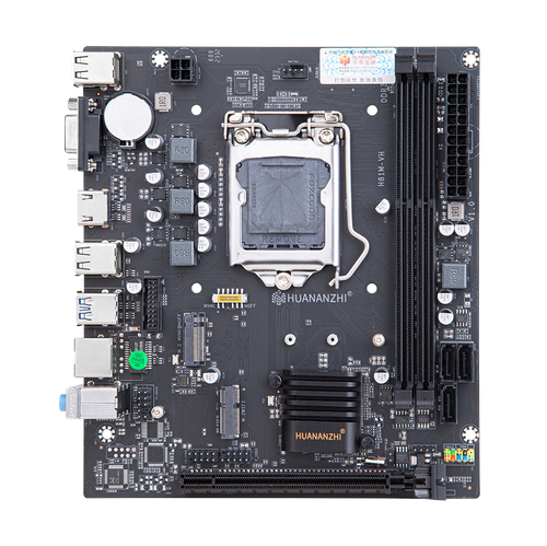 Материнская плата HUANANZHI H81M-VH, Socket1150, mATX, Retail, 2xDDR3, PCIe3.0, 1xM.2, GLAN, M.2 WiFi, 6xUSB2, 4xUSB3, VGA, HDMI (HNZ-H81M-VH)