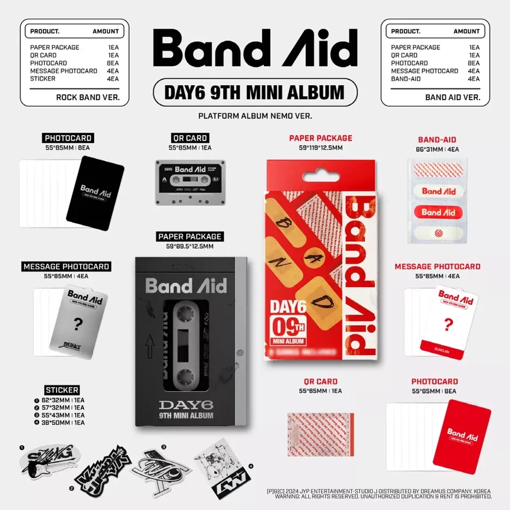 Альбом DAY6 - Band Aid [Platform Album Nemo ver.]