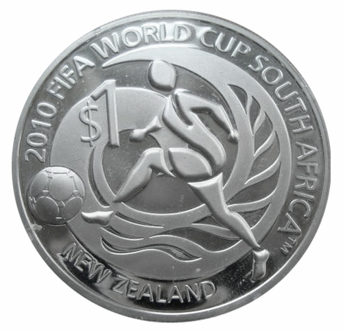 1 доллар Чемпионат мира по футболу ЮАР 2010 г. Новая Зеландия 2009 г. Proof