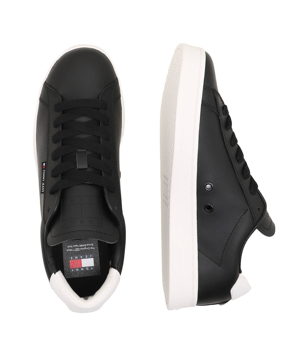 Кожаные кроссовки Tommy Jeans - черный(EM0EM01374)