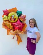 Огромный букет из фольгированных шаров на 1 сентября №14