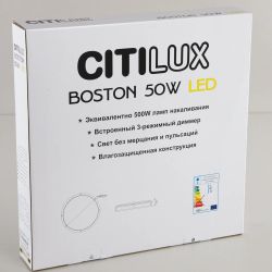 Citilux Бостон CL709501N LED Люстра с диммером Хром Матовый