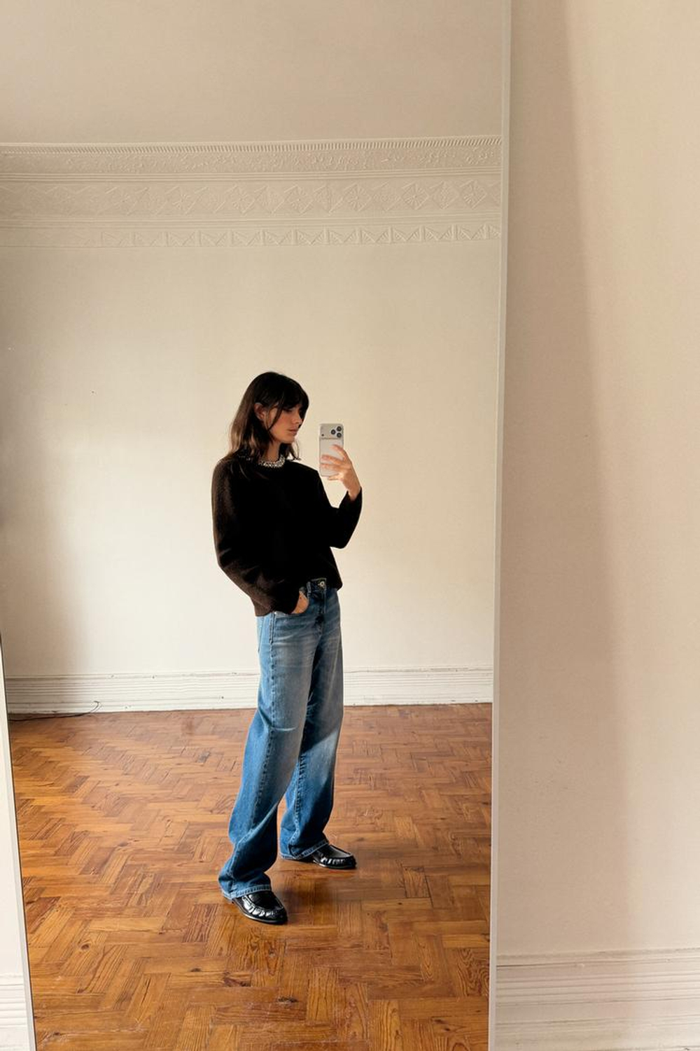 ZARA МЯГКИЕ ЛОФЕРЫ СО СБОРКАМИ, ЧЕРНЫЙ