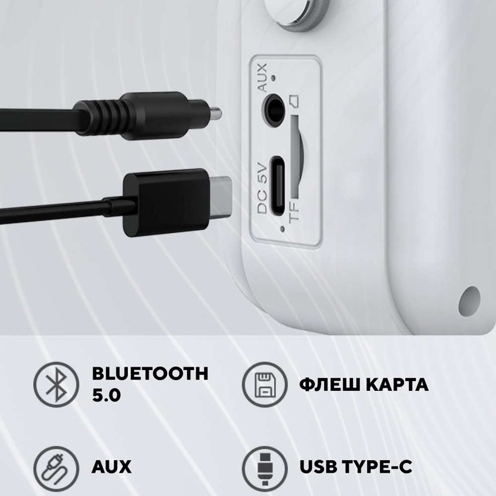Детская караоке колонка, блютуз станция с микрофоном