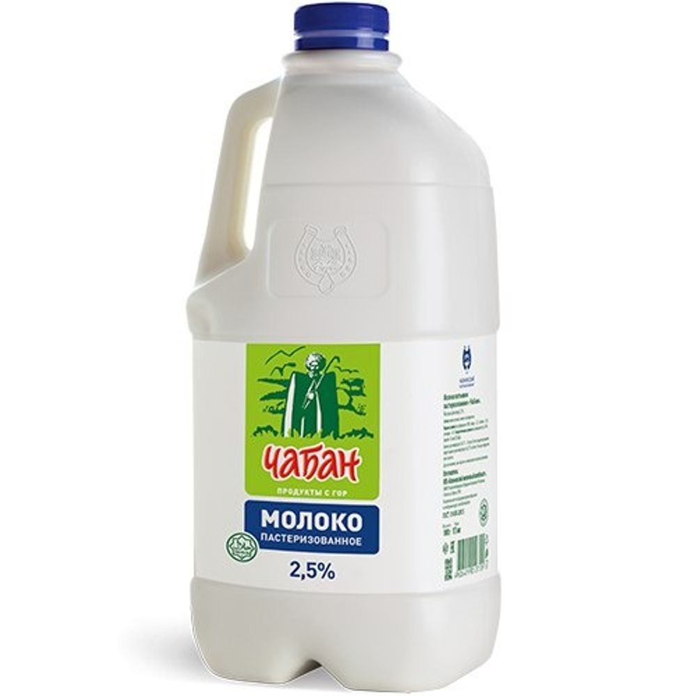 Чабан Молоко Пастеризованное 2.5% 1850мл