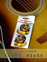 Стикеры - Резиновая уточка летчик