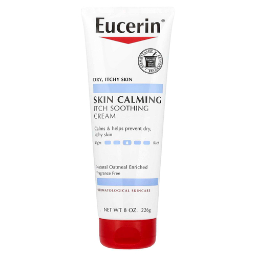 Eucerin, успокаивающий крем против зуда, для сухой и зудящей кожи, без отдушек, 226 г (8 унций)