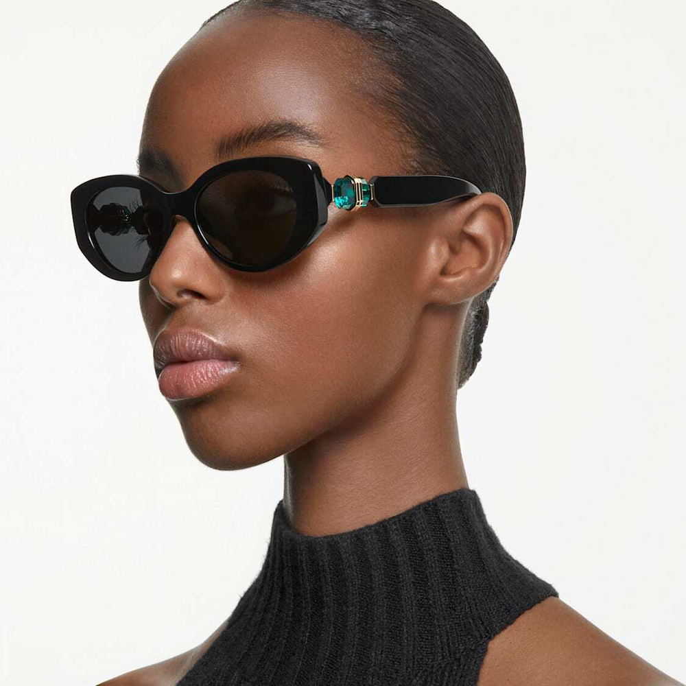 LUCENT:EYEWEAR SK6002EL CAT BLACK/EMER